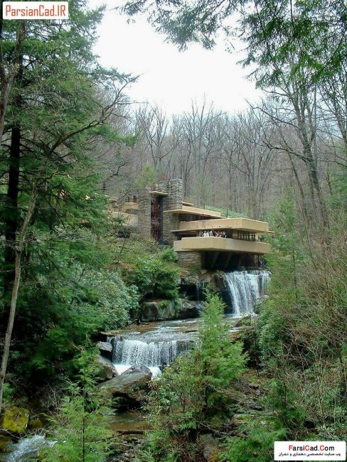 Frank Lloyd Wright Falling Water 3 www.ParsianCad.IR 1