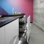 طرح کابینت آشپزخانه ، طراحی کابینت آشپزخانه ام دی اف و های گلاس ، طرح آرک اپن آشپزخانه