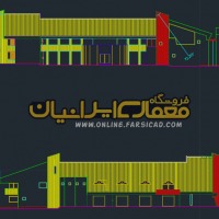 نقشه کتابخانه - پلان کتابخانه - نقشه اتوکدی کتابخانه - طرح کتابخانه