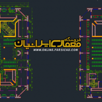 نقشه کتابخانه - پلان کتابخانه - نقشه اتوکدی کتابخانه - طرح کتابخانه
