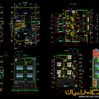 مجتمع مسکونی dwg - نقشه مجتمع مسکونی - پلان مجتمع مسکونی - طرح مجتمع مسکونی - طرح 5