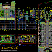 نقشه معماری dwg - پلان اتوکدی - نقشه مجتمع مسکونی