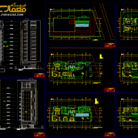 نقشه معماری dwg - پلان اتوکدی - نقشه مجتمع مسکونی