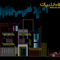 نقشه معماری dwg - پلان اتوکدی - نقشه مجتمع مسکونی