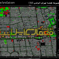 پلان میدان انقلاب تهران - نقشه میدان انقلاب تهران dwg