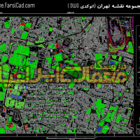 نقشه پارک نیاوران تهران - پلان پارک نیاوران تهران - نقشه اتوکدی تهران