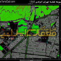 نقشه پارک جنگلی لویزان - پلان پارک جنگلی لویزان
