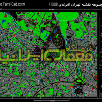 نقشه میدان تجریش تهران - پلان میدان تجریش تهران